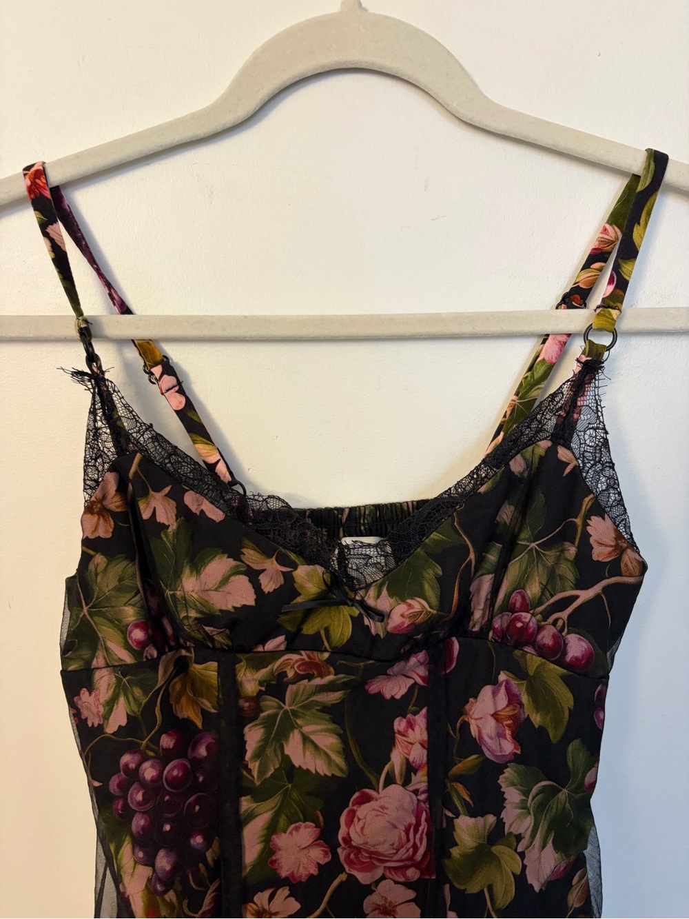 Anthropologie Maeve Floral Fruit Mesh Slip Dress - XXS - Picture 4 of 16